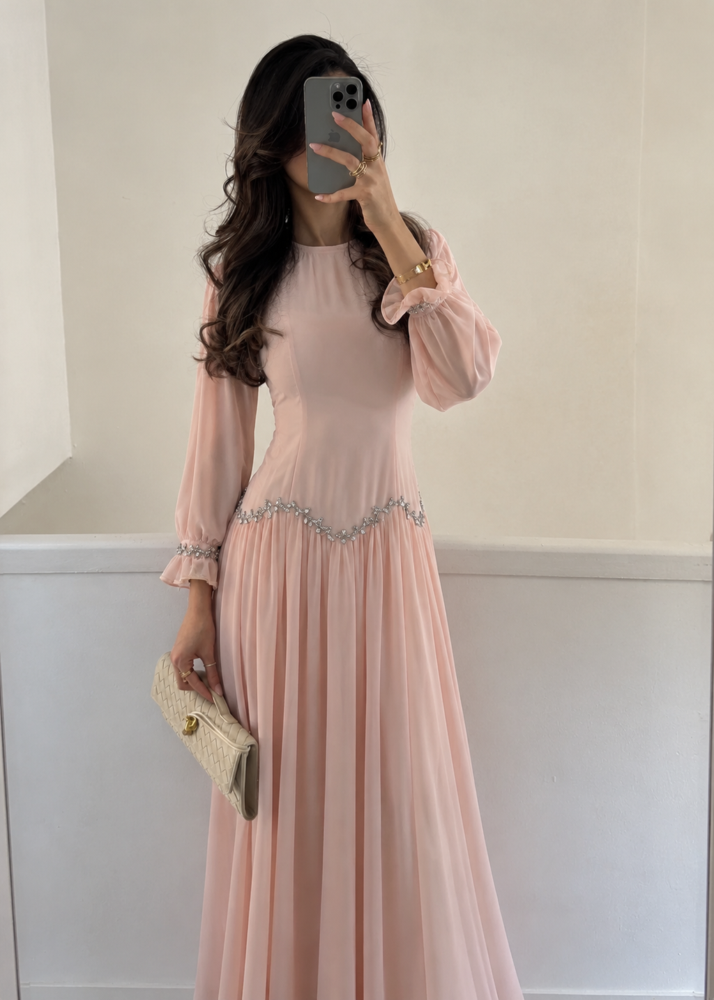 Rania Rüschen-Abaya – Pink