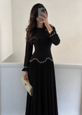 Rania Rüschen-Abaya – Schwarz