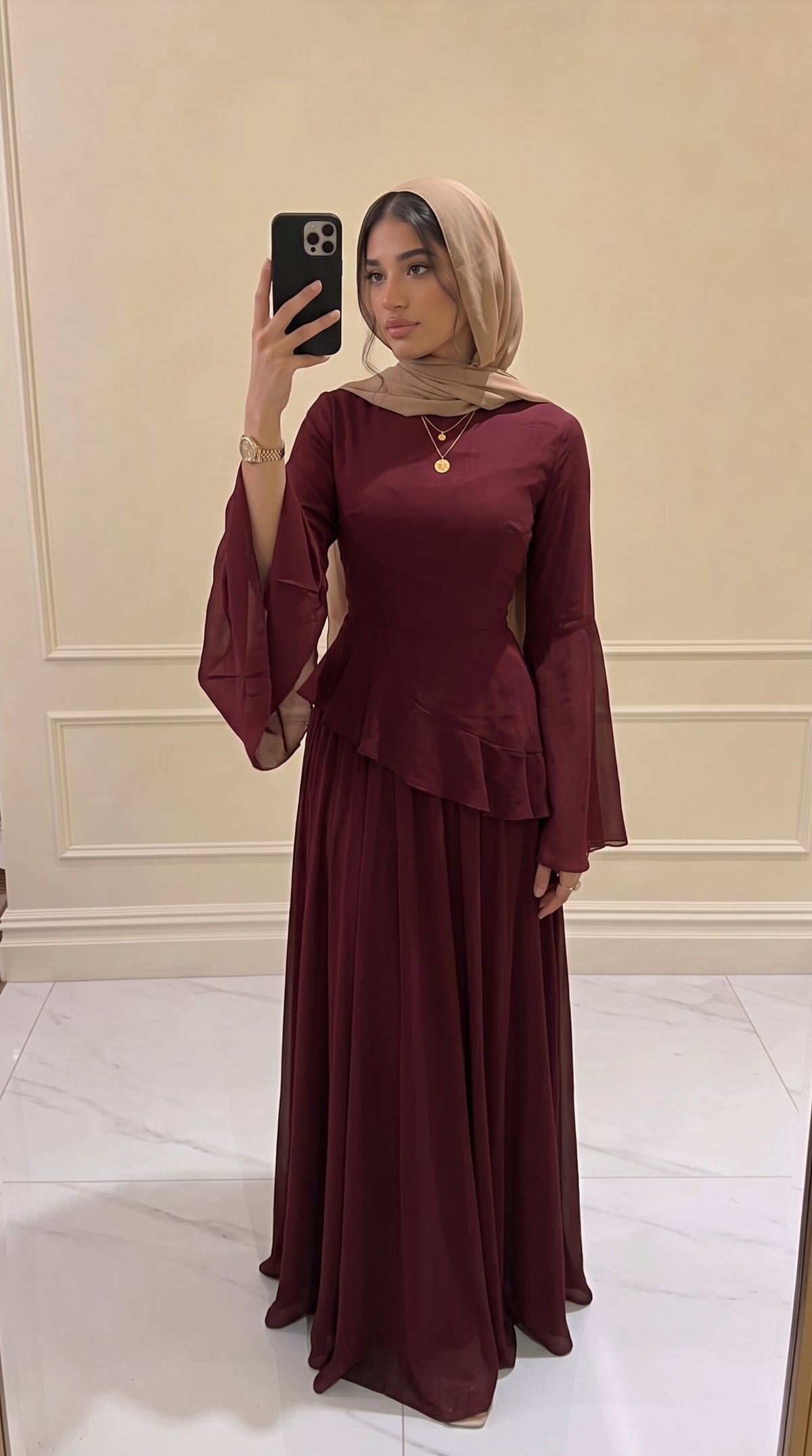 Yasmin Chiffon Abaya
