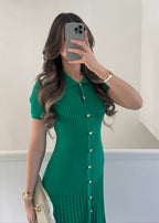 Perla Strickkleid Grün von SAVIELLA – Ansicht 2