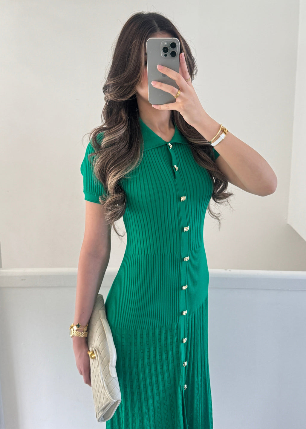 Perla Strickkleid Grün von SAVIELLA – Ansicht 4