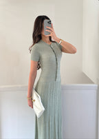 Blanca Strickkleid – Salbeigrün