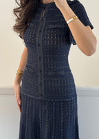 Almaz Strickkleid – Navy