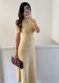 Almaz Strickkleid Beige von SAVIELLA – Ansicht 1