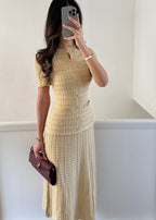 Almaz Strickkleid Beige von SAVIELLA – Ansicht 3