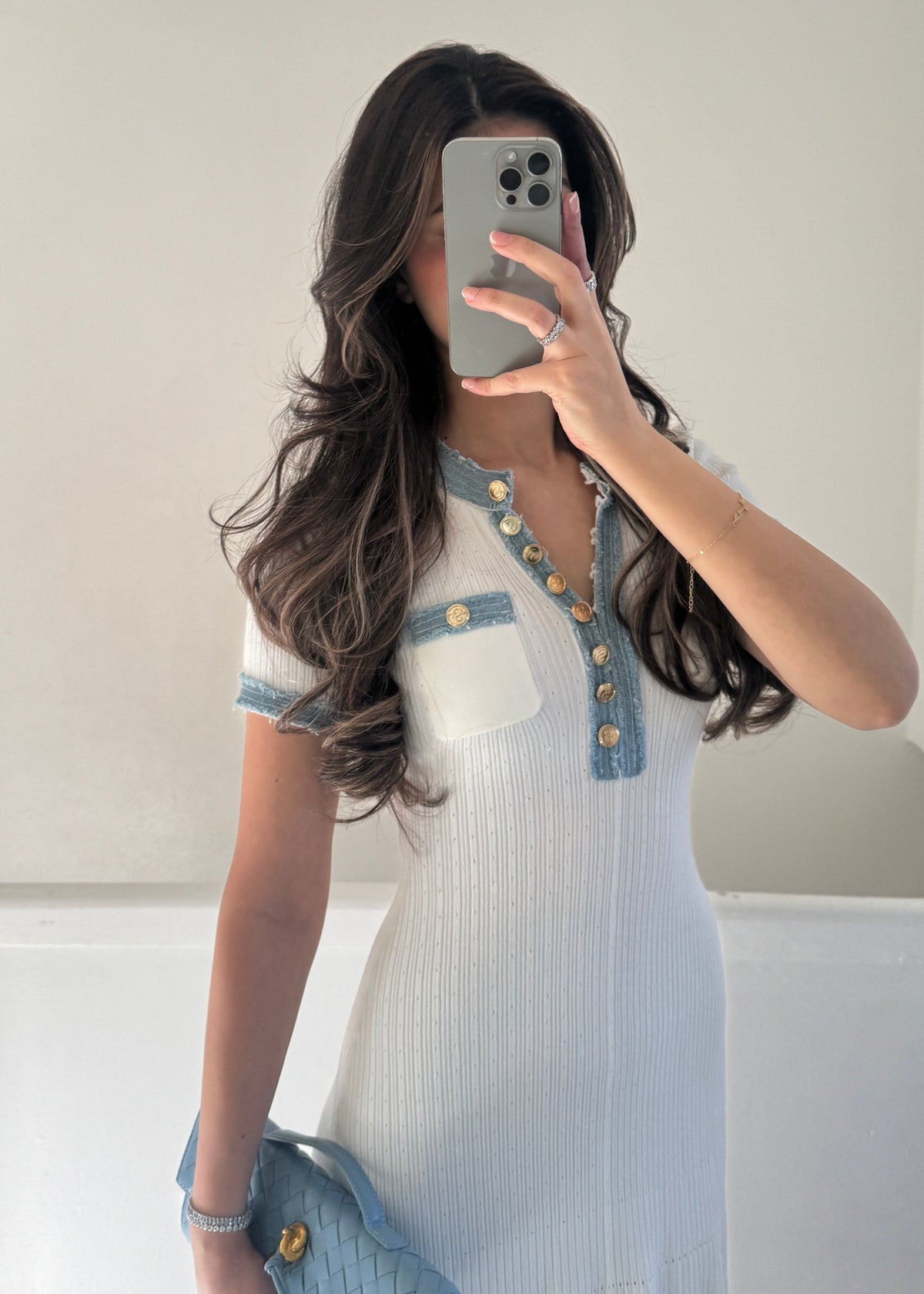 Silva Strickkleid – Weiß