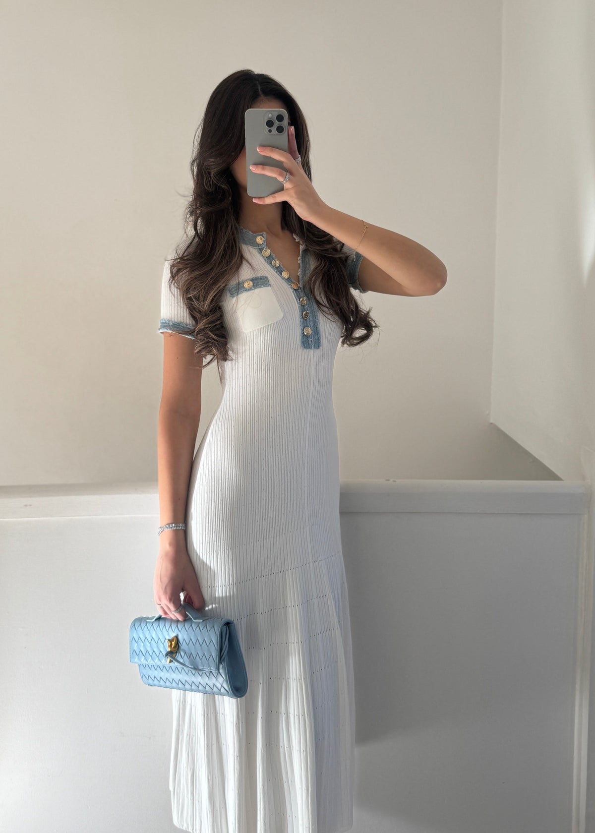 Silva Strickkleid – Weiß