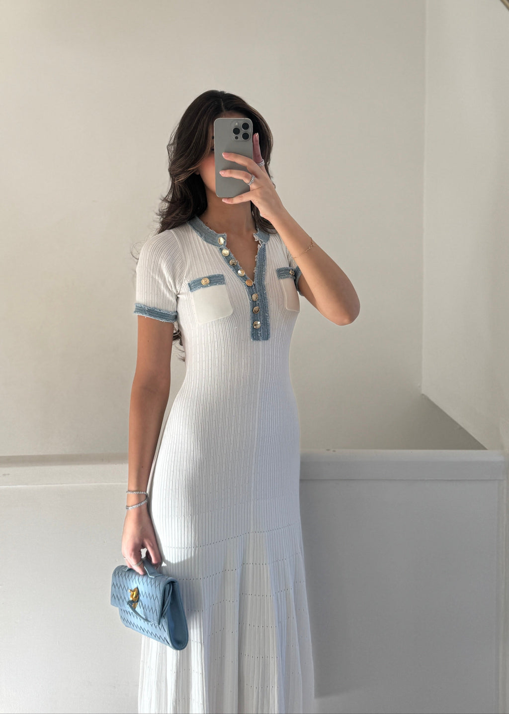 Silva Strickkleid – Weiß