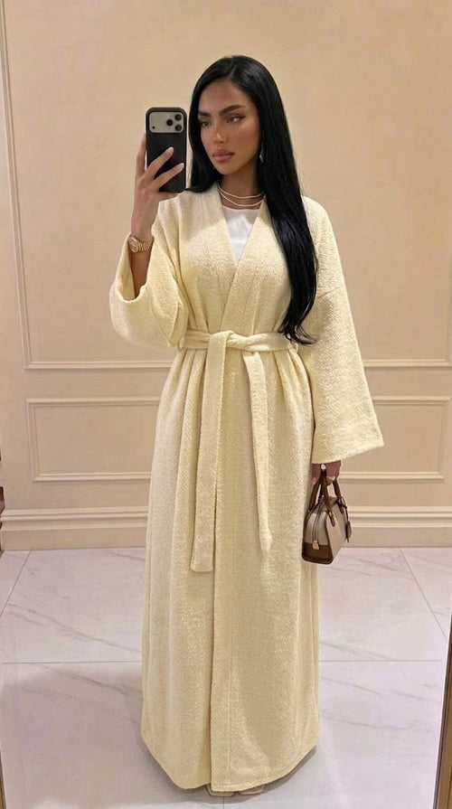 Dounia Kimono Abaya mit Gürtel von SAVIELLA – Ansicht 2
